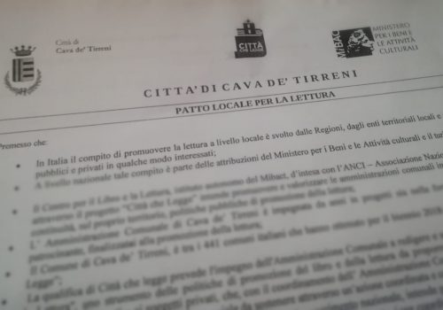 Fondazione Antonio Della Monica firmataria del patto per la lettura a Cava de Tirreni